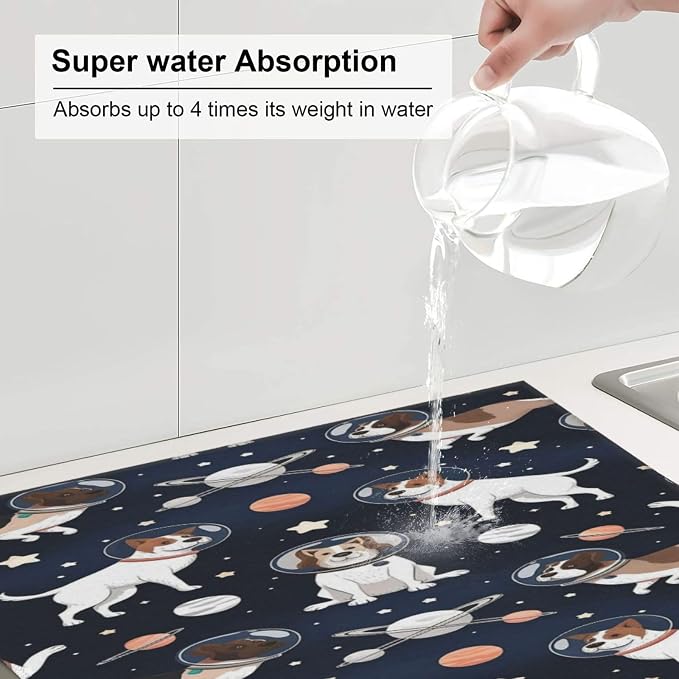 Drying Mat For Kitchen Counter 16X18 Collapsible Quick Dry Large Dish Drying - Image 6