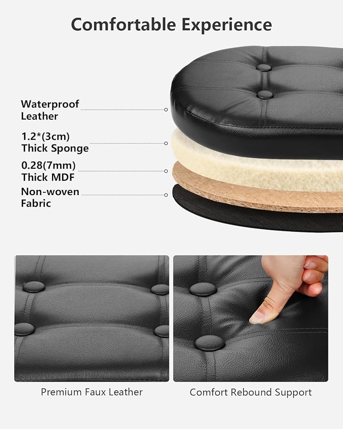 AmasSmile Footrest Ottoman Bench - Image 7