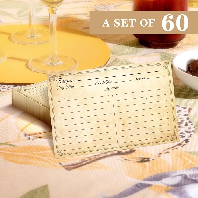 LuBudingJoy Vintage Recipe Cards - Image 5