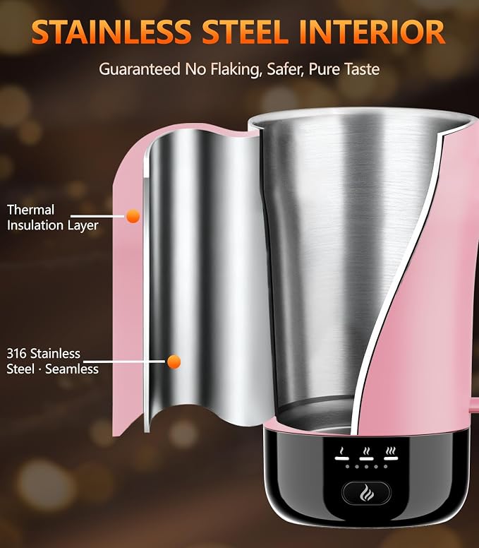 Self-Heating Coffee Mug, 14oz Heated Coffee Mug - Image 4