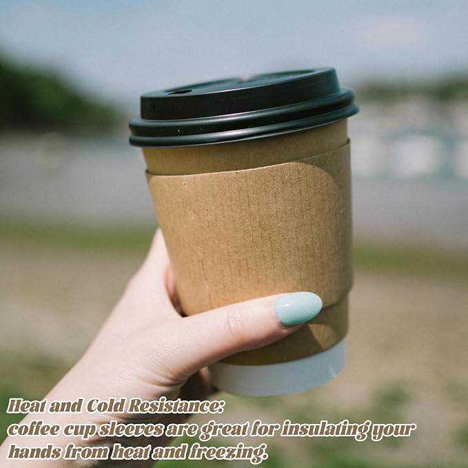 200 Pack Coffee Cup Sleeves for Cold and Hot Drinks Disposable Drink Sleeve for - Image 6