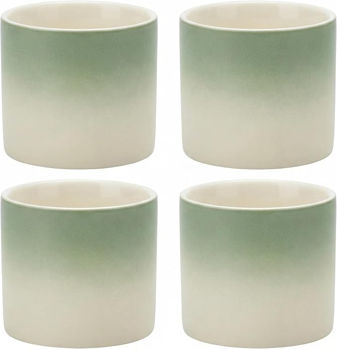 Ceramic Espresso Cups Small Modern Coffee Cup Thick Walled, Handleless by chooguang