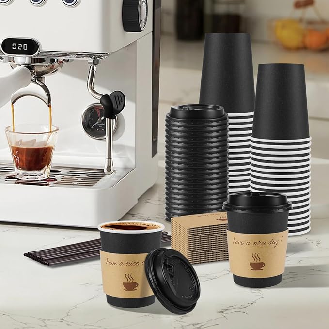Clawsoff 100 Pack 10 oz Coffee Cups - Image 6