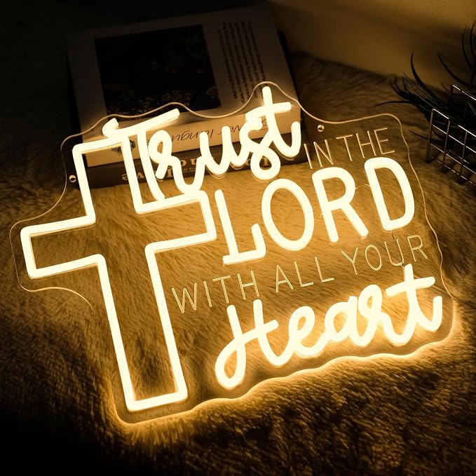 Trust in the Lord with All Your Heart Neon Sign - Image 6
