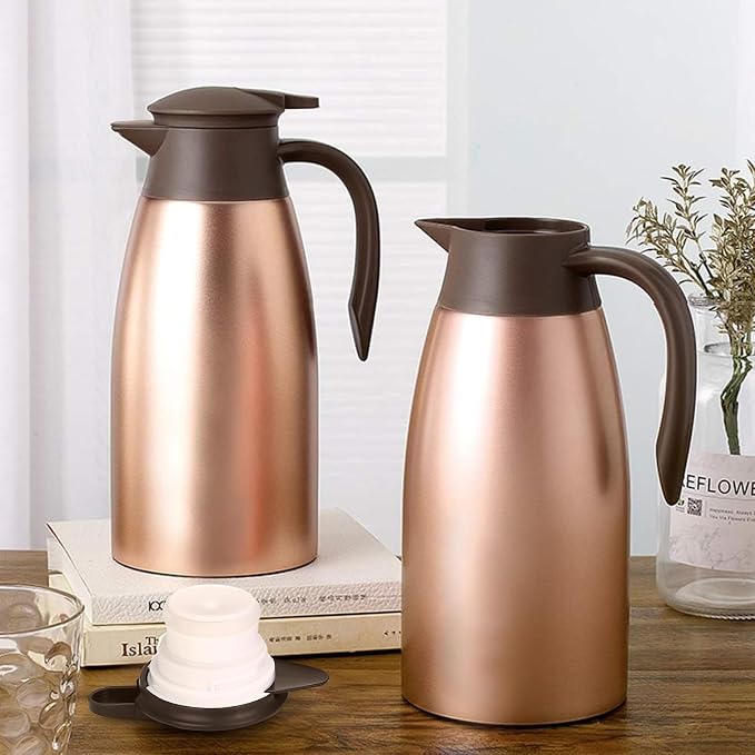 68oz Thermal Coffee Carafe, Stainless Steel Coffee Carafes - Image 7