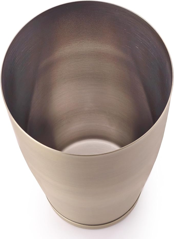 Barfly Cocktail Shaker Tin, Large 28 oz, Antique Gold - Image 4