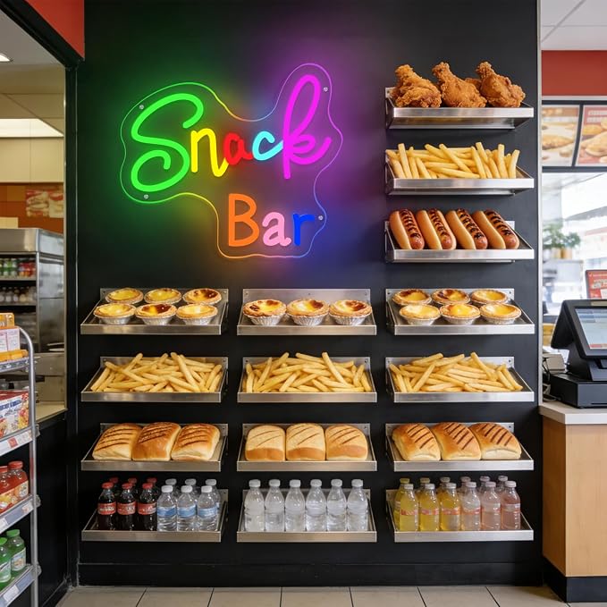 Snack Bar Neon Sign Snack Sign for Art Wall Decor LED Neon LIght for Candy Cake - Image 7