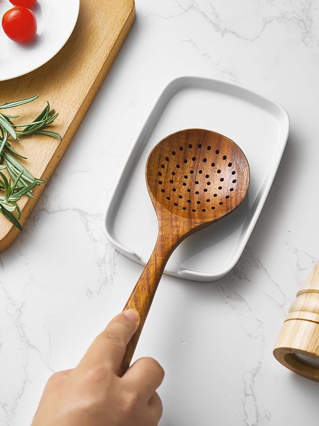 ABRUTY Spoon Rest for Stove Top, Ceramic Spoon Holder for Counter, Modern - Image 3