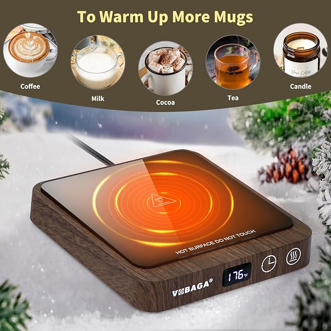 VOBAGA Coffee Mug Warmer &15oz Mug Set - Image 5