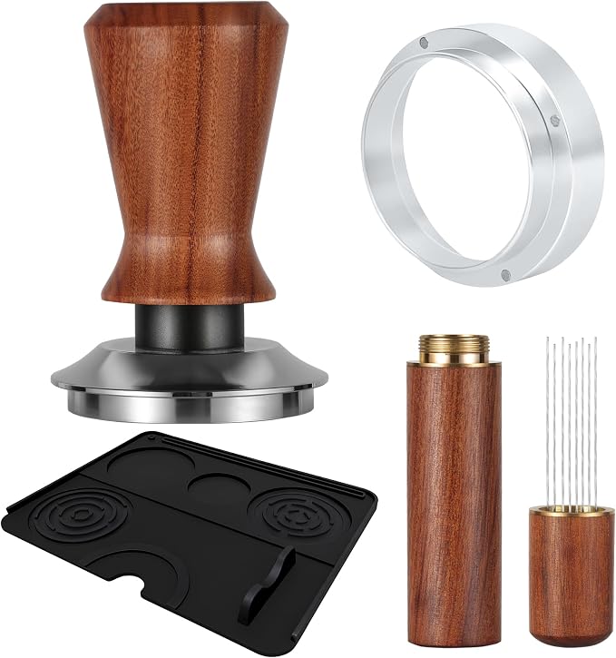 58mm Espresso Accessories Kit Spring Loaded Calibrated Espresso Tamper Espresso by Unknown