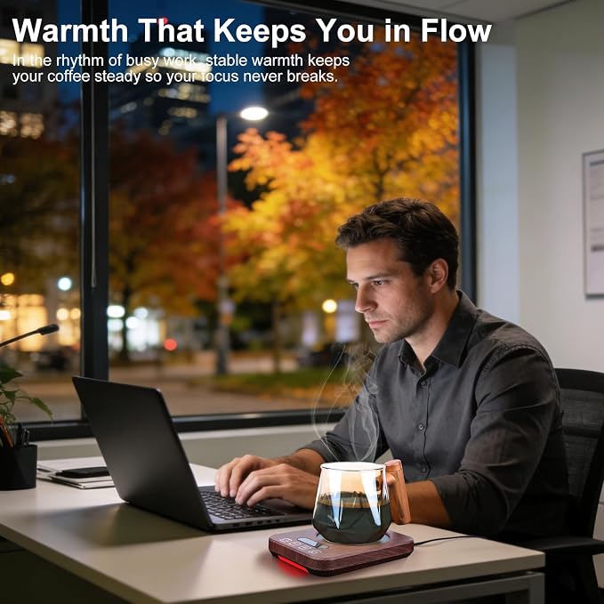 Coffee Mug Warmer for Desk, 36W Electric Cup Warmer - Image 2