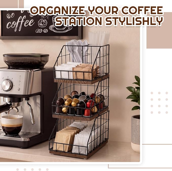 Coffee Bar Organizer 3 Tier - Image 5