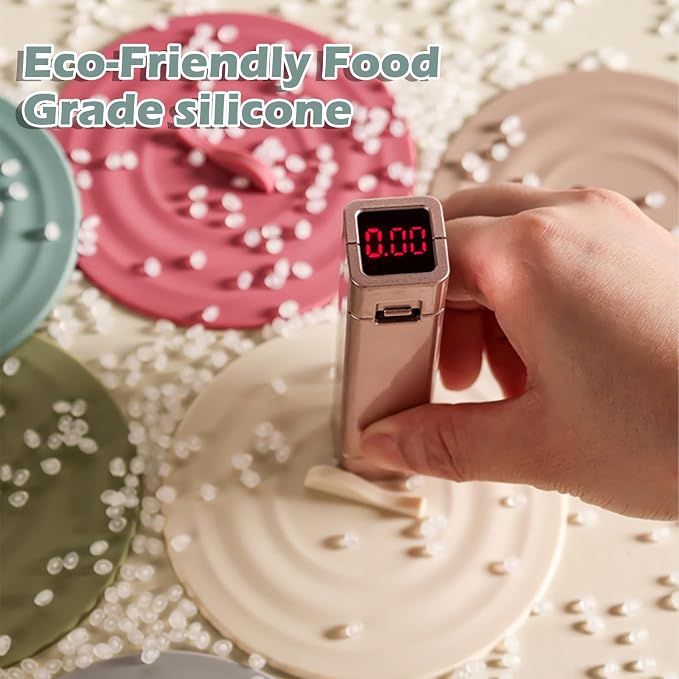 Silicone Cup Lids Silicone Cup Covers 6 Color Food Grade Anti-dust Airtight - Image 3