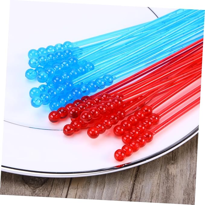 LIFKOME 50pcs Acrylic Stir Sticks Beer Chiller Coffee Bar Accessory Translucent - Image 7
