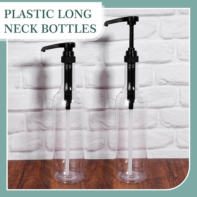 Maxdot 6 Pcs 25 oz Syrup Bottles - Image 3