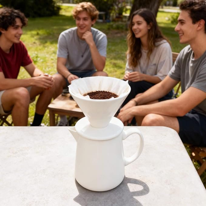 Ceramic Pour Over Coffee Maker Dripper - Image 7