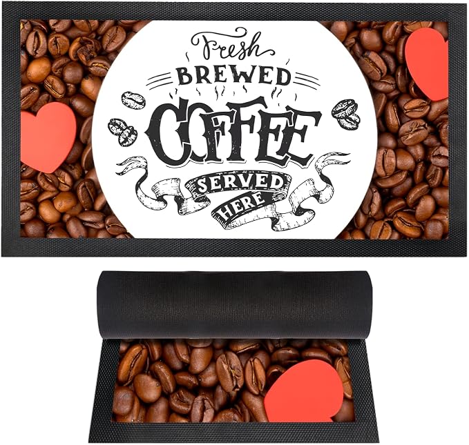 Coffee Bar Mat - Coffee Gifts - Coffee Lover - Coffee Bar Accessories - Barista by SentimentHouse