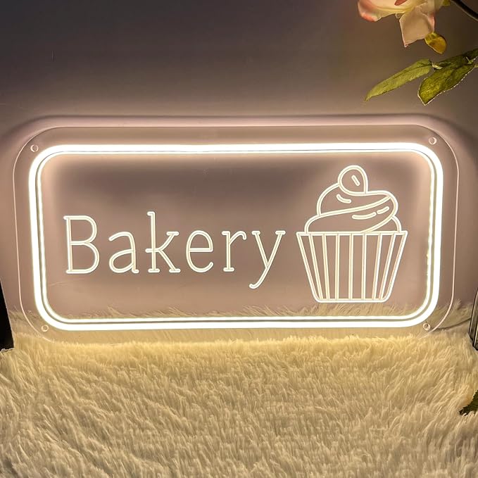 Bakery Neon Sign for Wall Decor Dimmable LED Neon Light Bakery Light Up Signs by Letourlivesbefullofloveandcolor