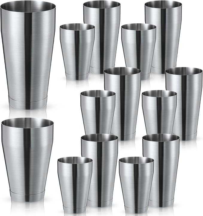 Sabary 12 Pcs Cocktail Shakers Professional Bar Shaker Boston Set Stainless by Sabary