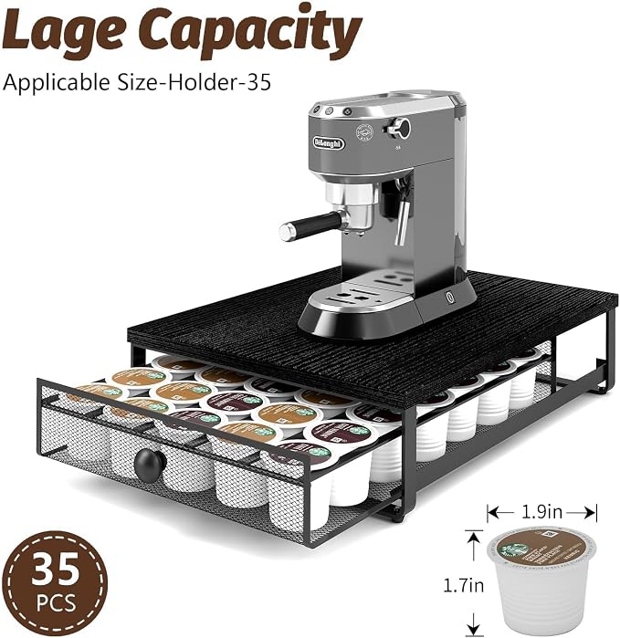 Sedegn Coffee Pod Holder Counter Coffee Vertuo Capsules Storage Organizer - Image 4
