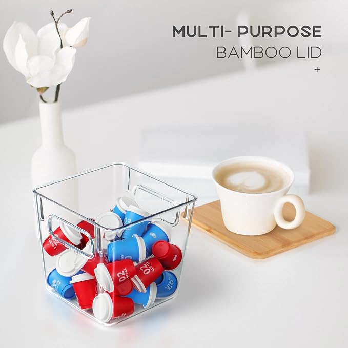 Qilinba 3 PACK Coffee Pod Holder K Cup Organizer Large Capacity Clear Storage - Image 4