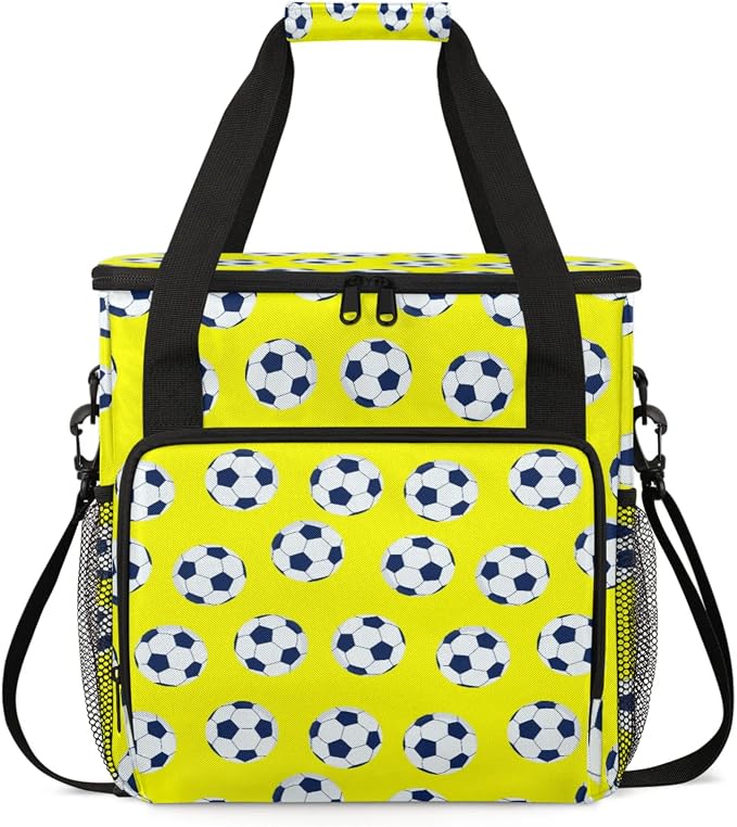 Soccer Coffee Maker Travel Bag, Soccer Large Carrying Storage Case Insulated by Home