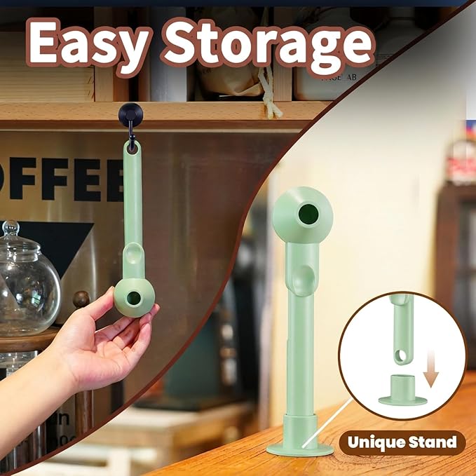 Coffee Scoop with Funnel for Ground Coffee, Protein Powder & Tea, for Reusable - Image 3