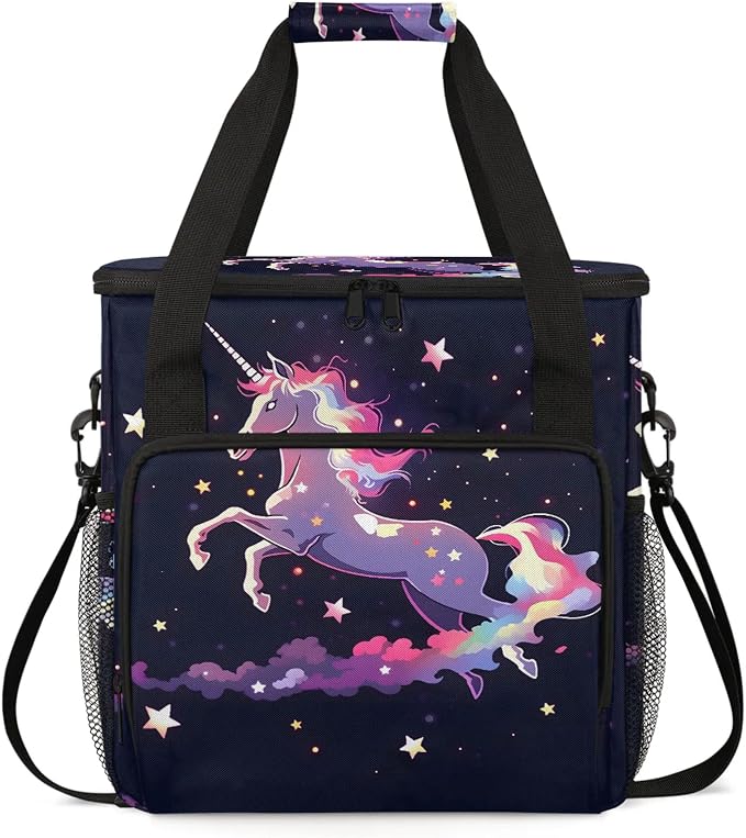 Galaxy Unicorn Coffee Maker Carring Bag, Large Insulated Storage Organizer Case by Home