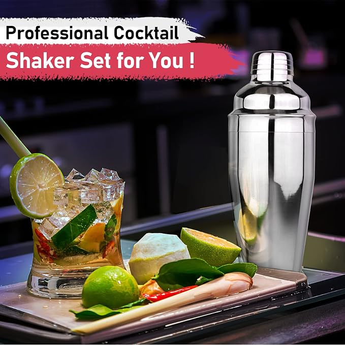 24oz Cocktail Shaker Set Martini Shaker Set Bartender Set - Image 7