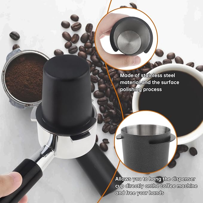 2PCS Coffee Dosing Cup 51mm, Stainless Steel Espresso coffee Dosing Cup - Image 5