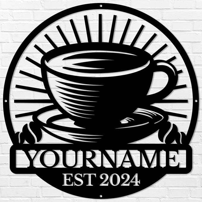 Custom Metal Coffee Bar Signs - Image 2