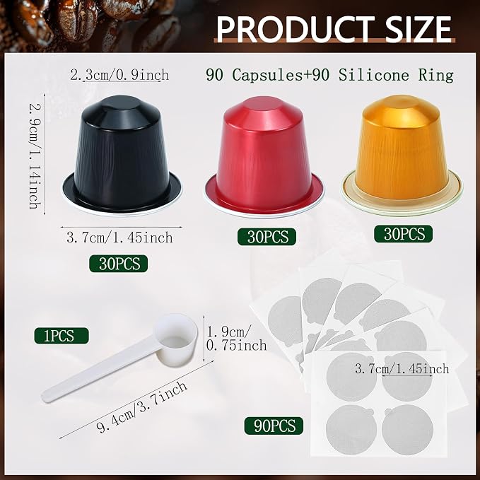 Espresso Capsules Refillable Coffee Pods - Image 2