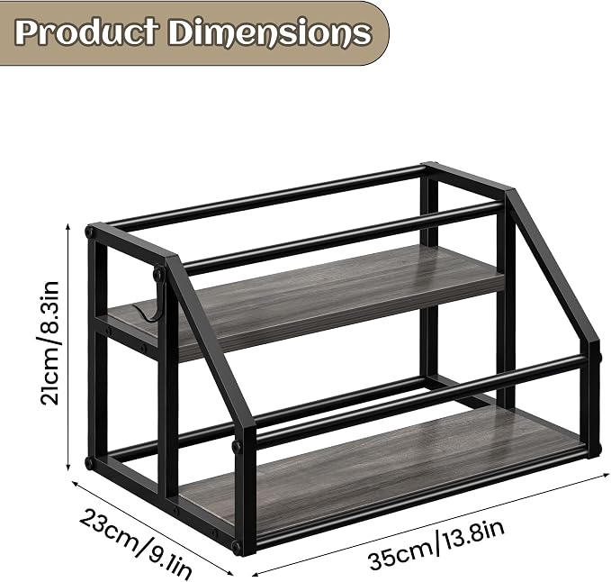 Coffee Syrup Rack Organizer, Syrup Bottle Holder Stand - Image 9