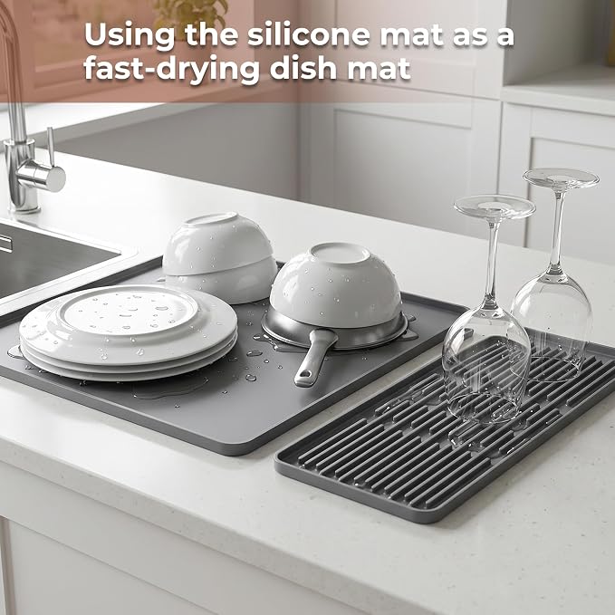 16×16-inch Barista-Grade Coffee Station Mat: Catch Spills, Protect Countertops! - Image 3