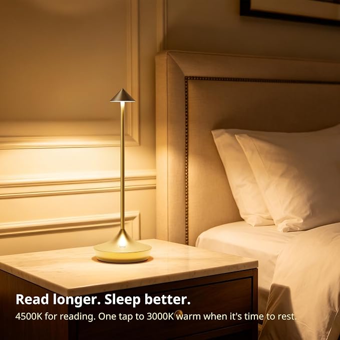 Cordless Rechargeable Table Lamp, 3 Color Temperatures 9 Lighting Modes - Image 3