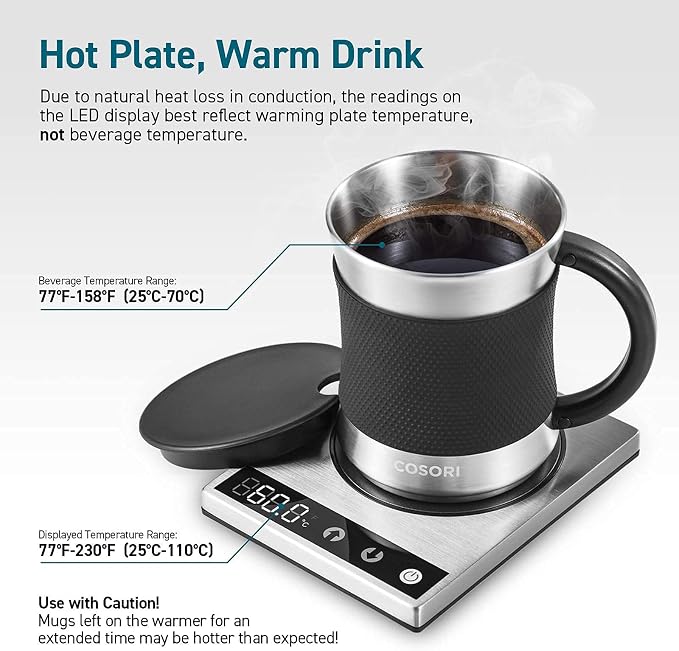 Cosori Coffee Mug Warmer & Mug Set - Image 5