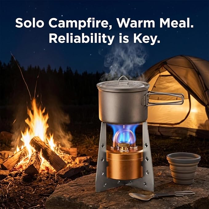 High-Power Mini Alcohol Stove Spirit Burner, Portable Aluminum Camping - Image 9