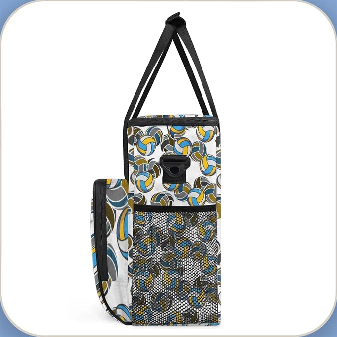 Volleyball Coffee Maker Travel Bag, Volleyball Large Carrying Storage Case - Image 4