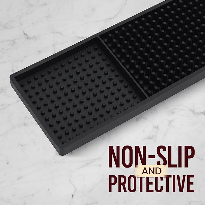 Rubber Bar Mat Set of 2, Non-Toxic Spill & Drying Mats - Image 6