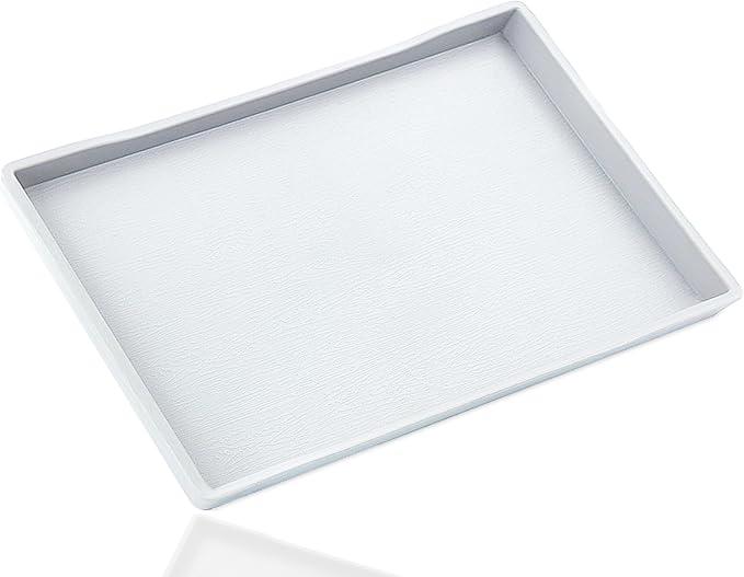 White Serving Tray for Gathering Small Items | Serving Accessory, Stackable by VCREATC-VCREATEFORCUSTOMER