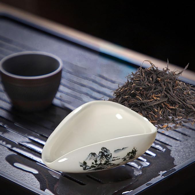 Single Coffee Tray Ceramic Dosing Vessel Salt Nuts Chinese Tea Spoon, Coffee - Image 6