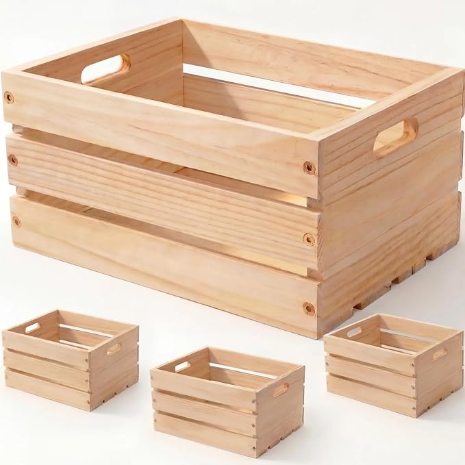 Wooden Crates for Storage by Aescwyn