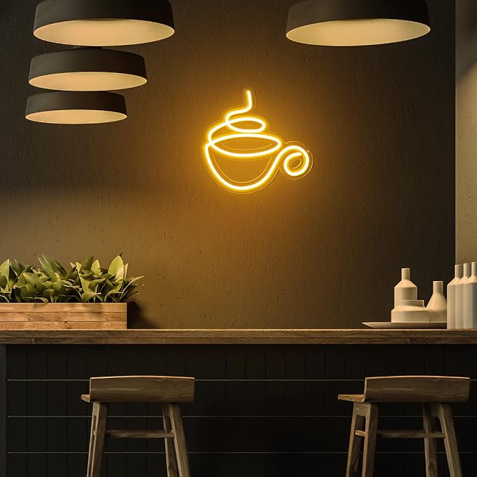 Kathfly Coffee Bar Neon Sign LED Neon Decor Modern LED Wall Sign - Image 7