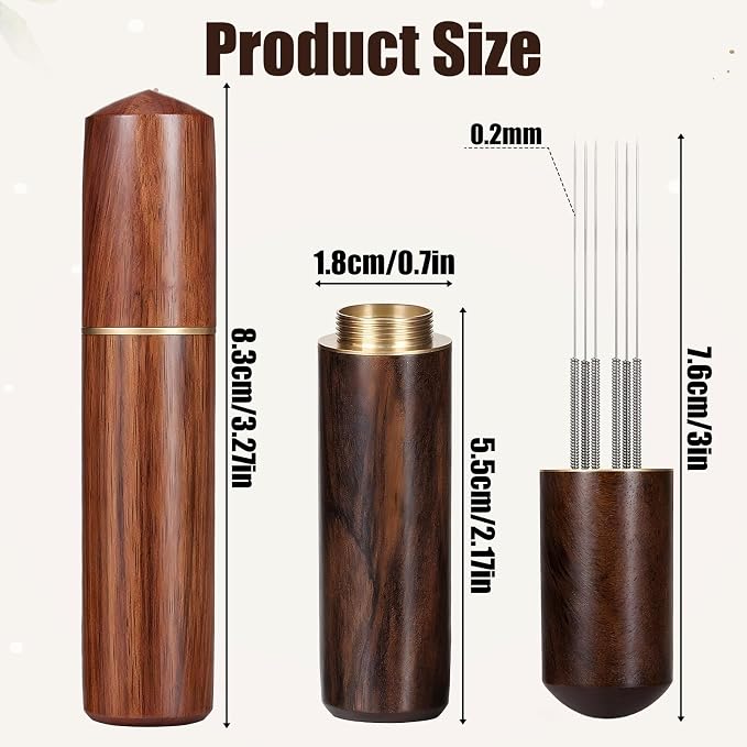2 Pcs Espresso Needle Distributor, 6 Needles 0.2mm Coffee Distribution Tool - Image 2