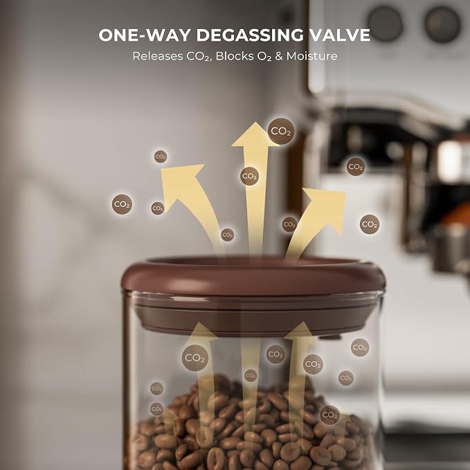 Clear Glass Coffee Canisters 2-Pack - Image 5