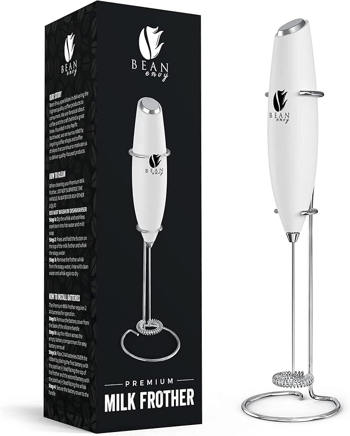 Bean Envy Milk Frother, Coffee Stirrers, Frother Wand, Milk Frother Handheld by BeanEnvy