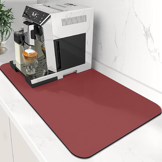 WISELIFE Coffee Mat Super Absorbent Dish Drying Mat Coffee Bar Accessories Match by WiseLife
