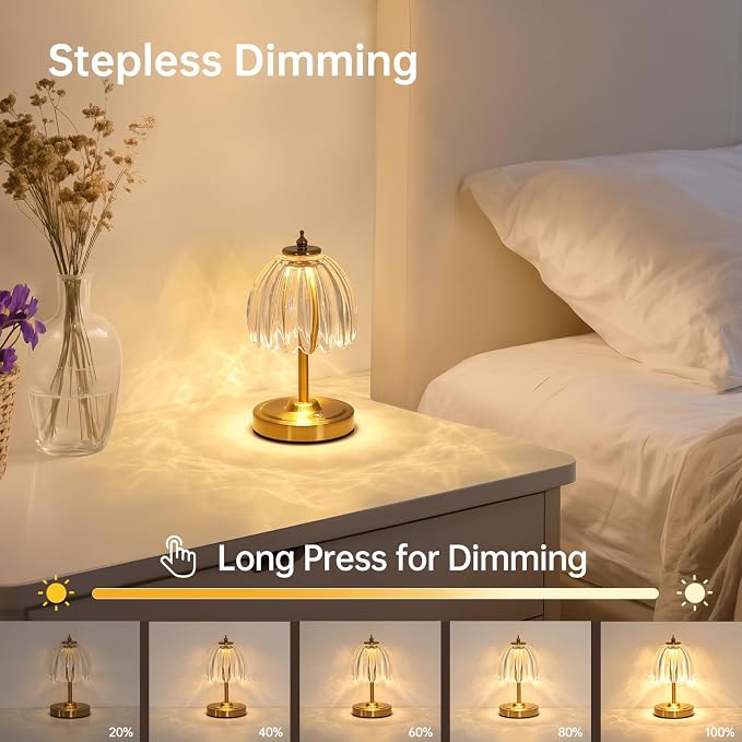 Shenmoyl Set of 2 Tulip Table Lamp - Image 3