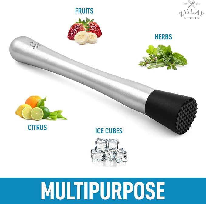 Zulay Stainless Steel Muddler for Cocktails - Image 5