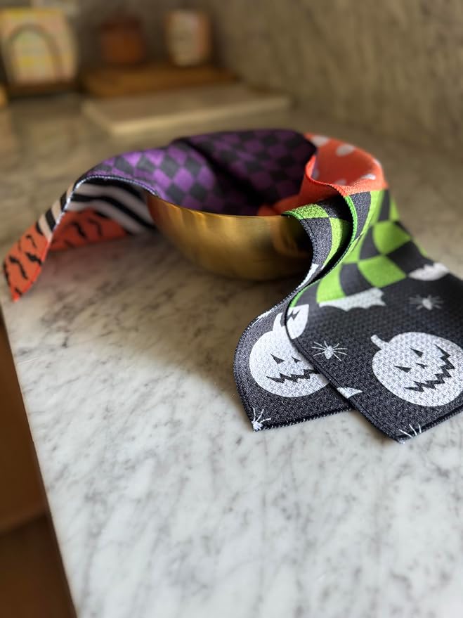 || 3 Pack|| Double Sided Dish Towels || Waffle Weave Microfiber || Tea Towels - Image 3